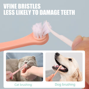 Fabrika toptan eko dostu sağlıklı evcil köpek kedi diş fırçası köpekler temizleme aracı diş bakımı diş fırçası - Product Image 2