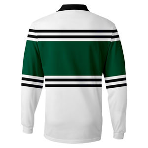 Polo de Rugby de manga larga personalizado de alta calidad, camiseta de Rugby de sublimación con patrón de rayas universitarias escolares - Product Image 2