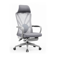 Chaise de bureau ergonomique moderne et simple, chaise d'ordinateur pour pause déjeuner, confortable pour les longues sessions, avec dossier respirant et réglable en hauteur en maille
