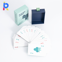 Jeu de cartes à jouer personnalisable, écologique, recyclable, imperméable, durable, résistant aux déchirures, avec boîte coulissante pour la famille