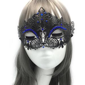 Metallo mezza faccia maschera per gli <span class=keywords><strong>occhi</strong></span> divertente festa nera maschera per festa di carnevale festa maschera veneziana Costume Cosplay maschera di <span class=keywords><strong>Halloween</strong></span> - Product Image 1