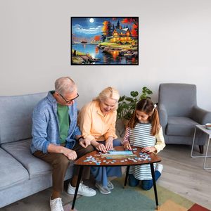 Casse-tête personnalisé en érable de <span class=keywords><strong>1000</strong></span> <span class=keywords><strong>pièces</strong></span> pour adultes, adolescents, enfants, avent, compte à rebours des vacances de 6 jours, casse-tête - Product Image 5