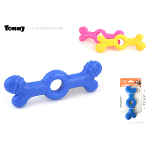 Juguete Masticable para Mascotas Yommy, Hueso de Goma Azul de 12.5cm para Perros - Product Image 5