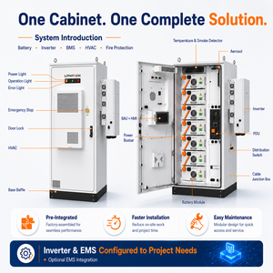 Système de stockage de batteries industrielles 200 kW 450 kWh BESS extérieur pour la réduction de la consommation de pointe en usine et la solution d'intégration solaire - Product Image 2