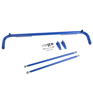 Harnais de sécurité de course en acier inoxydable bleu de 48 pouces, barre de sécurité dorée, ceinture de sécurité à 6 sangles avec système Camlock - Product Image 3