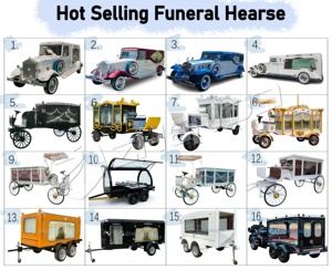 Factory Customized Vintage Pure White Coffin Funeral Hearse Antique Horse Drawn/electric Buggy Electric Funeral Horse Hearse Car - Product Image 6
