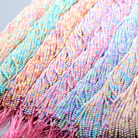 Perles de verre facettées AB de 4 mm, perles en cristal pastel macaron, perles en vrac pour la fabrication de bijoux DIY, accessoires vestimentaires