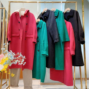 Abrigo de tweed de doble cara de alta calidad para mujer, moda otoño-invierno 2022, de segunda mano con descuento, largo medio - Product Image 2