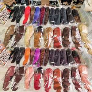 Mengtong venta al por mayor fibra química mano frotar <span class=keywords><strong>dos</strong></span> hebras de extensiones de cabello de color africano rastas pelucas europeas y americanas - Product Image 4