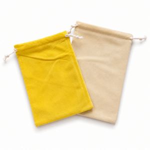Sac cadeau en velours écologique avec fermeture à cordon et impression par transfert thermique - Product Image 3