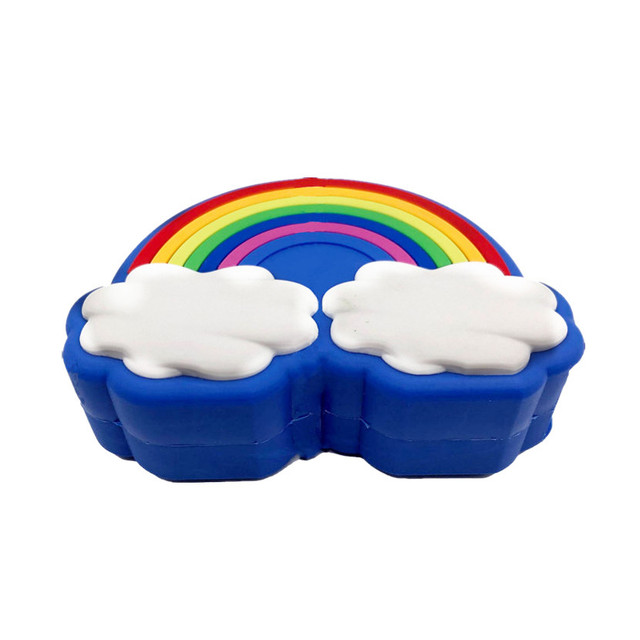 DY-001 Customized 2600mAh Rainbow Shape Powerbank with Keychain Nice Portable Charger Mini Power Bank