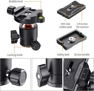 <span class=keywords><strong>K</strong></span> & <span class=keywords><strong>F</strong></span> Concept Tripod Ball Head-Cámara de fotos de la Cámara de la caja de cambios - Product Image 2