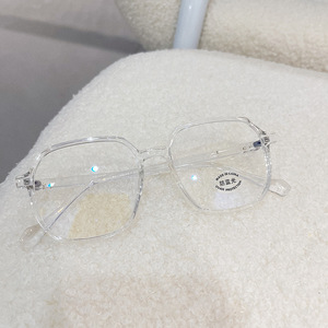 Monture de lunettes rectangulaire Qianai en TR90, anti-lumière bleue, unisexe, taille moyenne, design irrégulier, fabriqué en Chine - Product Image 3