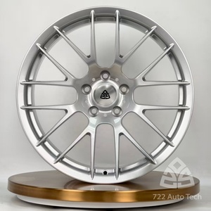 Jantes 722Auto monobloc forgées finition argent mat à dégradé de couleur 19 20 21 22 pouces 5x112 5x120 pour <span class=keywords><strong>BMW</strong></span> M3 M4 M5 Mercedes AMG Audi <span class=keywords><strong>RS</strong></span> - Product Image 1