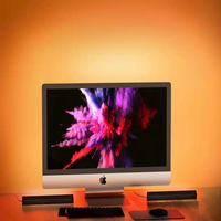 Kit d'éclairage d'ambiance intelligent au design unique et moderne, à placer près de la télévision, de l'ordinateur ou sur le bureau