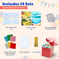 Kit d'art en feuille d'aluminium DIY Joycat pour enfants, ensembles créatifs d'artisanat en mousse et feuille d'aluminium, cadeaux d'anniversaire pour enfants