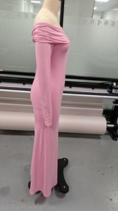 Robe de soirée simple <span class=keywords><strong>rose</strong></span> pour femmes, robe de demoiselle d'honneur de mariage, robe longue haut de gamme pour femmes, robe de soirée longue - Product Image 5
