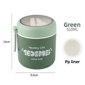 304 Stainless Steel Double-Layer Insulated Soup Cup Work Large-Capacity Portable Mini Sealed <strong>Breakfast</strong> <strong>Container</strong> - Product Image 6