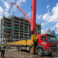 Pompe à béton Sany 56m de type 8 Pro 2020, camion Volvo FMX 8x4 Diesel 180m³/h, pompes à béton d'occasion