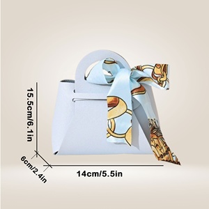 Wedding Candy Box High-Grade Faux Leather Ins Style Hand Gift Candy Packaging