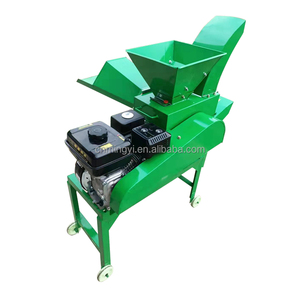 Máquina de procesamiento de cortador de césped de alto rendimiento, amoladora de granos y máquina trituradora de corte de amasado para picadora de tallos de hierba - Product Image 1