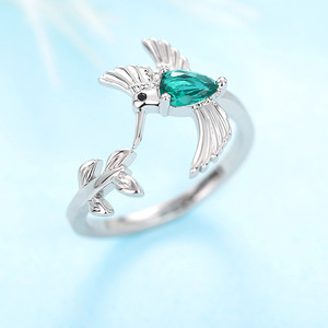 Anello Aperto Regolabile con Zirconi a Forma di Ramo d'Albero per Donne, Elegante Gioiello da Dito alla Moda - Product Image 6