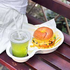 Customized Logo PE Coated Greaseproof Recyclable Sandwich Hamburger Pizza Cake Take Out Food <b>Wrapping</b> <b>Paper</b> Biodegradable - Product Image 5