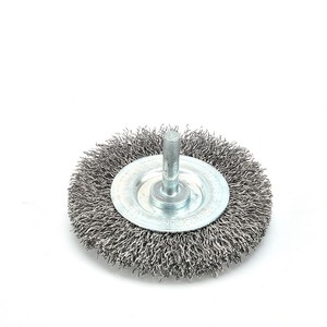 <span class=keywords><strong>Brosse</strong></span> métallique en acier trempé à tige de 40 mm (1,5 pouce) pour usage industriel OEM, certifiée ISO9001, garantie 3 ans, pour le nettoyage des jantes de <span class=keywords><strong>perceuse</strong></span> et la suppression de la rouille - Product Image 1