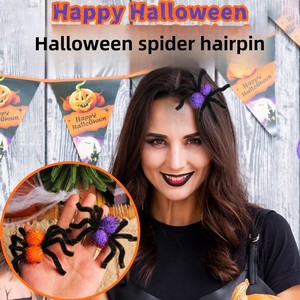 DAMAI Hair Spider Clip Accessories for Women and Girls New Hairpin Ghost for Halloween Parties Hair Decoration - Product Image 2
