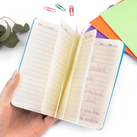Carnets de poche mini cousus de 3,5 x 5,5 pouces avec logo personnalisé, petits carnets lignés pour enfants, étudiants, école, bureau