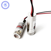 Faisceau Laser de qualité industrielle, lot de 2, 12mm, 650nm, 5mW, rouge, 5V