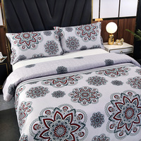Ensemble de literie en microfibre d'hiver chaud en gros Ensemble de literie pour chambre à coucher de marque de luxe