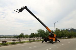 Carretilla elevadora telescópica giratoria de 4 toneladas y 360 grados para ventas, aplicación de <span class=keywords><strong>alquiler</strong></span>, puerto, almacén, <span class=keywords><strong>centro</strong></span> logístico, animales de granja - Product Image 3