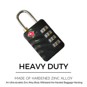Travelsky यात्रा सूटकेस टीएसए ताला सामान 4 अंक संयोजन ताला - Product Image 3