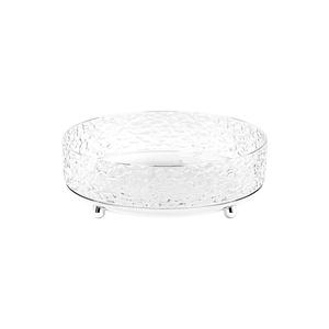 Plateau à fruits moderne en plastique, grand modèle, design ondulé, motif abstrait, plateau de service pour la maison, le salon, la table basse, ou comme plat à collation. - Product Image 5