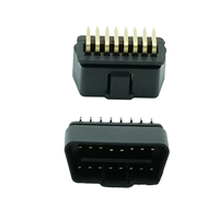 Conectores Macho de Ángulo Recto OBD2 para Equipos de Diagnóstico Automotriz y Telemática, Suministro del Fabricante