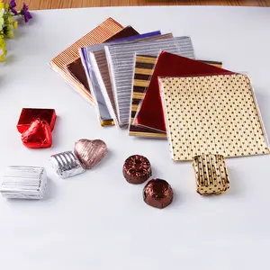Feuilles d'emballage au chocolat de haute qualité feuille d'aluminium ondulée personnalisée feuille de chocolat de qualité alimentaire à vendre