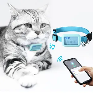 ポータブル電子ペットロケーターBluetoothsDog Trackerスマートアンチロスト猫の首輪防水追跡猫製品