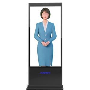 Pantalla transparente Quiosco de tótem humano digital Robot autónomo para evento de exposición de ascensor <span class=keywords><strong>Avatar</strong></span> interactivo alimentado por IA - Product Image 4
