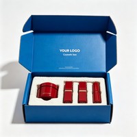 Boîte en carton ondulé avec logo imprimé personnalisé, emballages cosmétiques de luxe, boîtes cadeaux écologiques avec film mat et insert