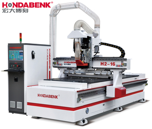 Hondabenk 1328 ATC <span class=keywords><strong>CNC</strong></span> gỗ <span class=keywords><strong>Router</strong></span> syntec điều khiển động cơ servo 9.0kw 3-trục đơn đa chức năng điều kiện mới - Product Image 1