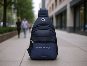 Borse da uomo Crest, borsa a tracolla da uomo in nylon con chiusura a cerniera, quattro tasche, per uso quotidiano, tutte le stagioni - Product Image 2