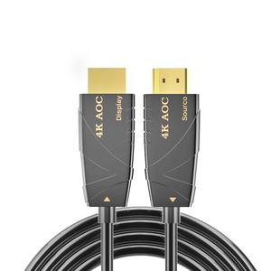 Usine directe 8K 60Hz pour câble HDMI 30m Fiber optique 3D maison HDTV projecteur grand écran PVC tresse métal capot Audio vidéo - Product Image 2