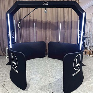 Cabina de Fotos FTL 360 con Cubierta de Vidrio, Cámara de Video Portátil Inalámbrica con Rotación Automática para Selfies, Control Remoto para Smartphones, Instantánea - Product Image 6