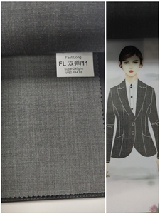 FL Bielasticity Vente en gros 245gsm <span class=keywords><strong>tissu</strong></span> mérinos cachemire pur double élastique <span class=keywords><strong>laine</strong></span> <span class=keywords><strong>tissu</strong></span> sweat-shirt pour femmes ensemble costumes manteau <span class=keywords><strong>tissu</strong></span> - Product Image 5