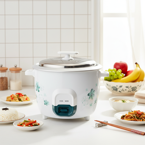 Autocuiseur de riz automatique 500W 1,5L à revêtement antiadhésif, cuisson rapide pour la cuisine, contrôle mécanique du minuterie, précision optimale, directement de l'usine - Product Image 1