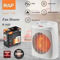 Radiateur soufflant RAF R.1422 2000W, Chauffage rapide, Moteur en cuivre, Ignifuge, Multi-protection, Grande ouverture de ventilation, Pour usage domestique en hiver