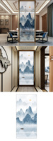 Vidrio Artístico Laminado Sólido Decorativo de Alta Gama, Abstracto, para Hotel, Villa, Oficina, Baño, Dormitorio, Taller, Salón, Fábrica, Personalizable