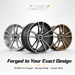 ล้อฟอร์จ LS8157 ขนาด 18 19 20 นิ้ว 5x120 สีดำเงา ขอบขัดเงา สำหรับ BMW Mercedes Nissan - Product Image 5