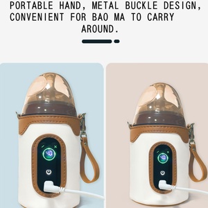 Sheerfond <b>USB</b> Portable Milk Warmer 5V2A Low-Pressure Safe Baby Bottle Warmers with Poly/Cotton/EVA Material for Infants - Product Image 5